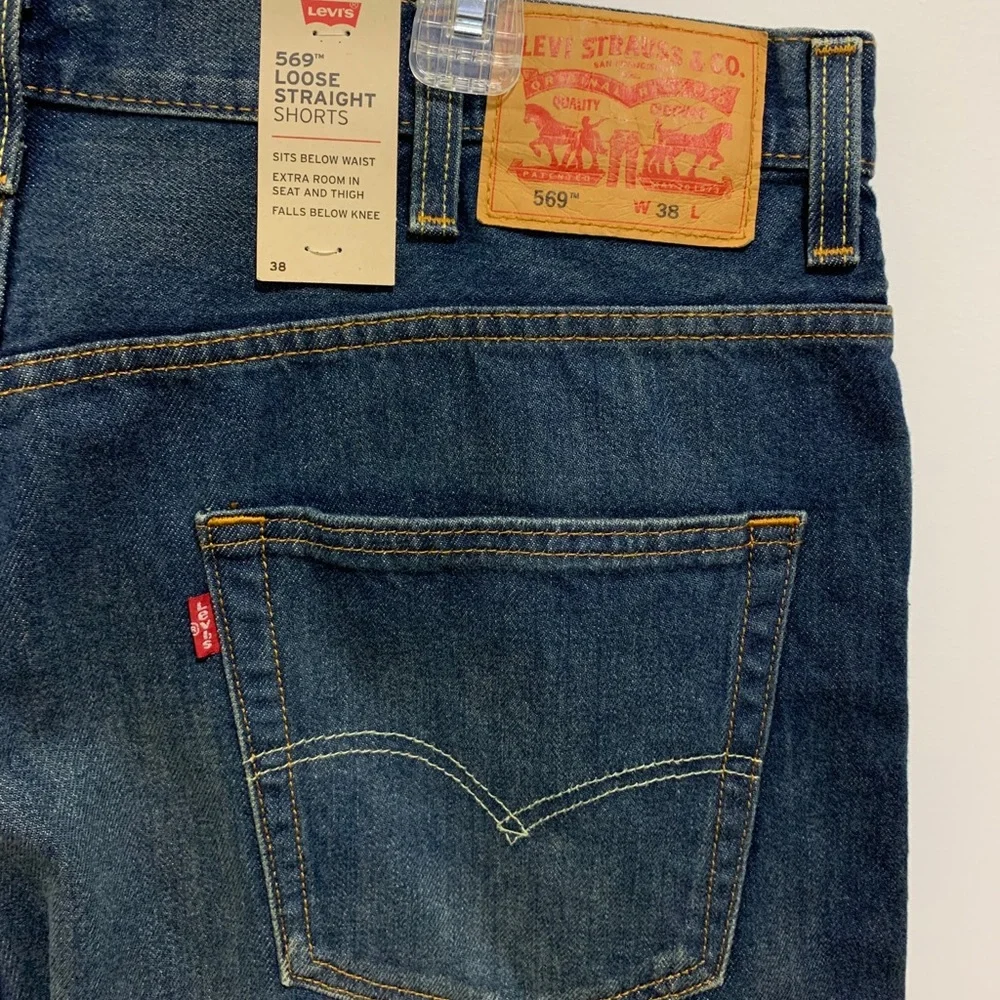 🆕 Levi's 569 Loose Straight Fit Jean Shorts_8